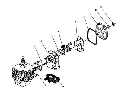 Spark Arrestor Muffler Kit 65-4300 (Optional) Diagram and Parts List for 51660 2000001 - 2999999 Toro Trimmer
