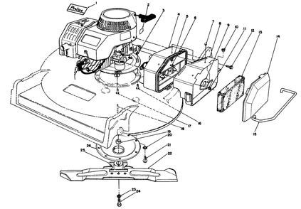 Engine Assembly (Model 22030) Diagram and Parts List for 22030 9000001 - 9999999 Toro Lawn Mower