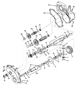 Transaxle Model No. 1302 Assembly Diagram and Parts List for 55150 9000001 - 9999999 Toro Lawn Tractor