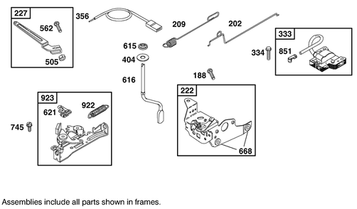 Engine Briggs & Stratton Model 12h802-1767-E1 Diagram and Parts List for 20043 9900001 - 9999999 Toro Lawn Mower