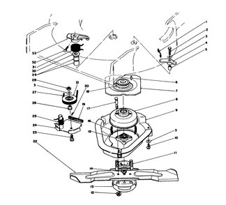 Blade Brake Clutch Assembly Diagram and Parts List for 20622C 9000001 - 9999999 Toro Lawn Mower