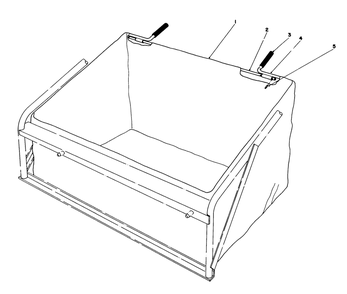 Leaf Bag Model No. 59123 (Optional) Diagram and Parts List for 56155 6000001 - 6999999 Toro Lawn Tractor