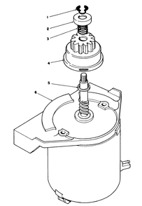 Starter Motor Assembly Diagram and Parts List for 26625B 2000001 - 2999999 Toro Lawn Mower