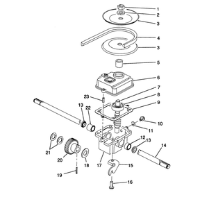 Gearbox Assembly No. 71-8250 (Model No. 20906b Only) Diagram and Parts List for 20906B 2000001 - 2999999 Toro Lawn Mower