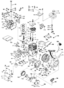 Engine Tecumseh Model No. H60-75503w Diagram and Parts List for 38065 9000001 - 9999999 Toro Snow Blower
