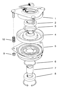 Clutch Assembly No. 54-3200 Diagram and Parts List for 30189 790001 - 799999 Toro Lawn Tractor Accessories