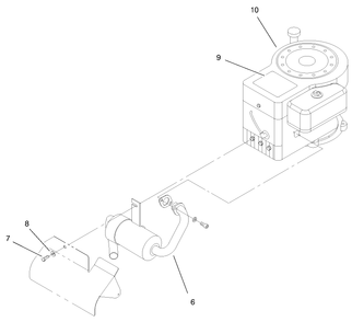 Engine Assembly Diagram and Parts List for 71185 7900001 - 7999999 Toro Lawn Tractor