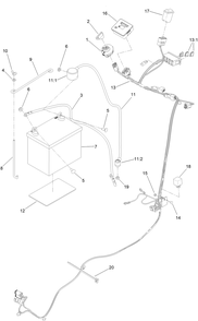 Electrical Harness Assembly Diagram and Parts List for 68138 403300000 - 404319999 Toro Lawn Tractor Accessories