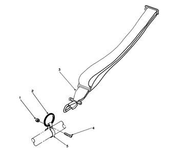 Shoulder Harness (Optional) Diagram and Parts List for 51642 7000001 - 7999999 Toro Trimmer