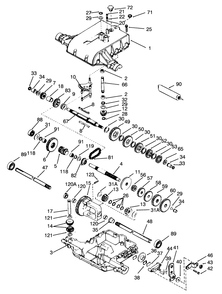 Transaxle Peerless Model No. 801-062 Diagram and Parts List for 72040 3900001 - 3999999 Toro Lawn Tractor