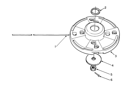Fixed Line Head (Optional) Diagram and Parts List for 51655 0000001 - 0999999 Toro Trimmer