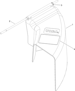 Chute Kit Assembly No. 147-8696 Diagram and Parts List for 147-8696  Toro Lawn Mower