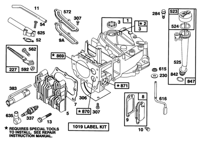Engine Model 124702-3115-01 Diagram and Parts List for 20435 49000001 - 49999999 Toro Lawn Mower