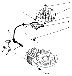 Ignition Assembly (Model No. 47pn2-3) Diagram and Parts List for 22031 3900001 - 3999999 Toro Lawn Mower