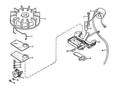 Magneto No. 610659 Diagram and Parts List for 31405 6000001 - 6999999 Toro Snow Blower