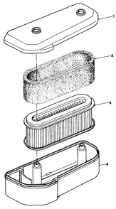Air Cleaner Assembly Diagram and Parts List for 30115 9000001 - 9999999 Toro Lawn Tractor Accessories