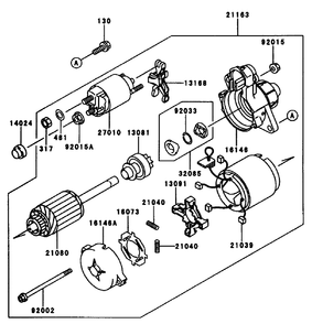 Starter Diagram and Parts List for 74212 (200000001-200999999)(2000) Toro Lawn Mower