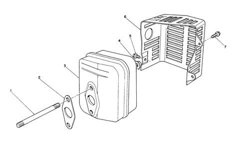 Muffler Assembly (Engine Model No. Vmk9-2) Diagram and Parts List for 26622 0003101 - 0999999 Toro Lawn Mower