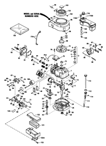 Engine Tecumseh Model No. Tvs100-44016b Diagram and Parts List for 16575 0000001 - 0999999 Toro Lawn Mower