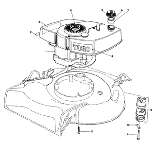 Engine Assembly Model 16077 And 16165 Diagram and Parts List for 16297 0000001 - 0999999 Toro Lawn Mower