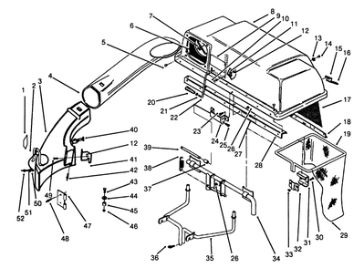 Part Location Diagram of 78-9720 Toro Screen-Bagger