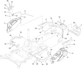Throttle And Guards Assembly Diagram and Parts List for 77288 400000000 - 999999999 Toro Lawn Tractor
