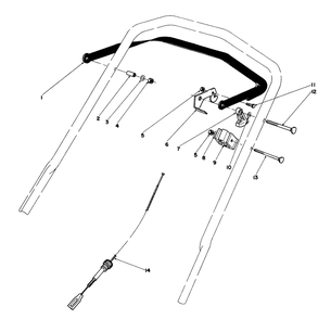 Traction Control Assembly Diagram and Parts List for 20715 3000001 - 3999999 Toro Lawn Mower
