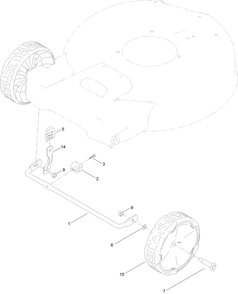 Front Wheel And Height-Of-Cut Assembly Diagram and Parts List for 21311 400000000 - 999999999 Toro Lawn Mower