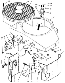 Covers, Fuel Pump, Coil, Regulator & Governor Linkage Assembly Diagram and Parts List for 74041 39000001 - 39999999 Toro Lawn Tractor