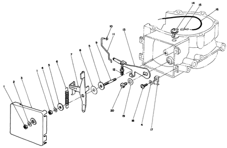 Governor Assembly Diagram and Parts List for 30113 8000001 - 8999999 Toro Lawn Tractor Accessories