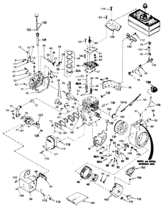 Engine, Tecumseh Model No. Hm80-155291l Diagram and Parts List for 38085C 7000001 - 7999999 Toro Snow Blower