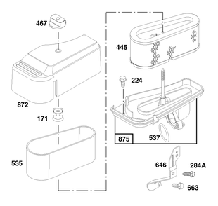 Engine Briggs & Stratton Model 28n777-0174-01 Diagram and Parts List for 71219 7900001 - 7999999 Toro Lawn Tractor