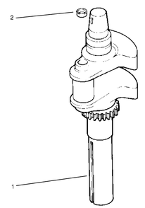 Crankshaft Diagram and Parts List for 72102 8900001 - 8900399 Toro Lawn Tractor