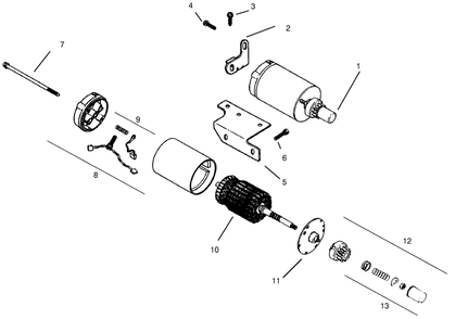 Starter Kohler Model Ms14s-Ts601559 Diagram and Parts List for 73403 6900001 - 6999999 Toro Lawn Tractor