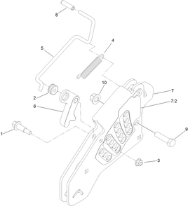 Height-Of-Cut Assembly Diagram and Parts List for 74141TE (312000001-312999999)(2012) Toro Lawn Mower