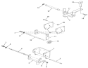 Hitches Diagram and Parts List for A1-164201 1982 Toro Lawn Tractor