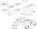 Hydraulic System Diagram and Parts List for A1-164201 1982 Toro Lawn Tractor