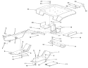 Page W Diagram and Parts List for A1-164201 1982 Toro Lawn Tractor