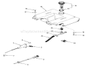 Throttle, Choke And Fuel System Diagram and Parts List for A1-164201 1982 Toro Lawn Tractor