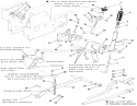 Lift Linkage Diagram and Parts List for A1-18BE01 1984 Toro Lawn Tractor