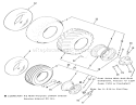 Wheels And Tires Diagram and Parts List for A1-18BE01 1984 Toro Lawn Tractor