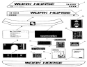 Decals Diagram and Parts List for A1-18BE01 1984 Toro Lawn Tractor