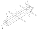 Frame Diagram and Parts List for A1-18BE01 1984 Toro Lawn Tractor
