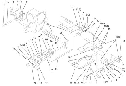 Attach A Matic & Hitch Assembly Diagram and Parts List for 73550 8900001 - 8999999 Toro Lawn Tractor