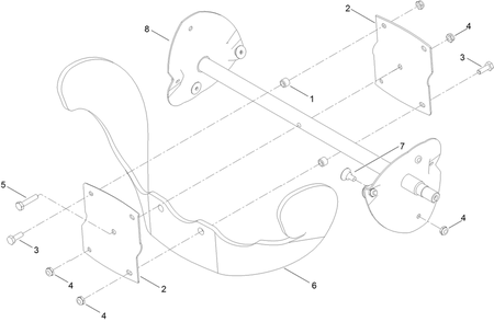 Rotor Assembly Diagram and Parts List for 38568 407000000 - 999999999 Toro Snow Blower