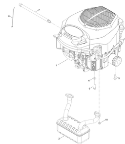 Engine Assembly Diagram and Parts List for 75756 400000000 - 412799999 Toro Lawn Tractor