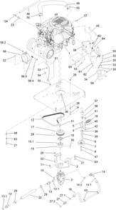 Part Location Diagram of 121-1028 Toro Pulley-Engine