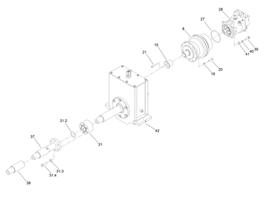 Rotary Assembly No. Au117215-03 Diagram and Parts List for 23823W 316000001 - 316999999 Toro Lawn Tractor Accessories