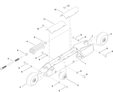 Lh Track Assembly No. 139-7294 Diagram and Parts List for 22352 412900000 - 999999999 Toro Lawn Tractor Accessories