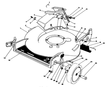 Housing Assembly Diagram and Parts List for 20531 8000001 - 8999999 Toro Lawn Mower